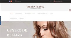 Desktop Screenshot of cristinaherraiz.com